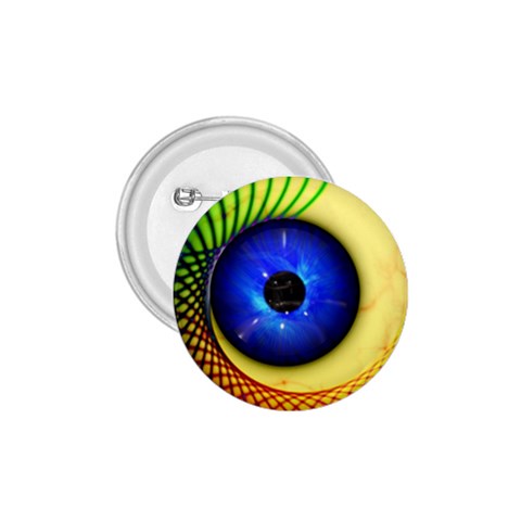 Eerie Psychedelic Eye 1.75  Button from ArtsNow.com Front