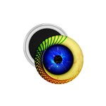 Eerie Psychedelic Eye 1.75  Button Magnet