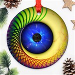 Eerie Psychedelic Eye Round Ornament