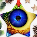 Eerie Psychedelic Eye Star Ornament