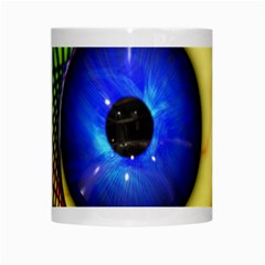 Eerie Psychedelic Eye White Coffee Mug from ArtsNow.com Center
