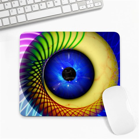 Eerie Psychedelic Eye Large Mouse Pad (Rectangle) from ArtsNow.com Front