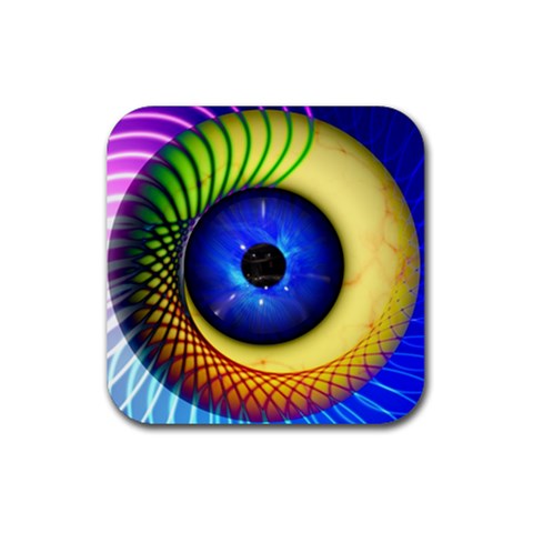 Eerie Psychedelic Eye Drink Coaster (Square) from ArtsNow.com Front