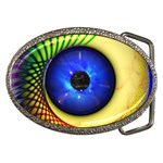 Eerie Psychedelic Eye Belt Buckle (Oval)