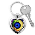 Eerie Psychedelic Eye Key Chain (Heart)