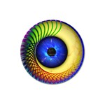 Eerie Psychedelic Eye Magnet 3  (Round)