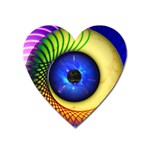 Eerie Psychedelic Eye Magnet (Heart)