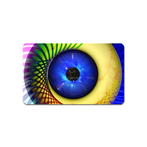 Eerie Psychedelic Eye Magnet (Name Card) from ArtsNow.com Front