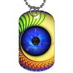 Eerie Psychedelic Eye Dog Tag (One Sided)