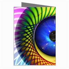 Eerie Psychedelic Eye Greeting Card from ArtsNow.com Right