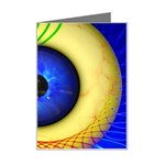 Eerie Psychedelic Eye Mini Greeting Card