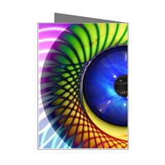 Eerie Psychedelic Eye Mini Greeting Card from ArtsNow.com Right