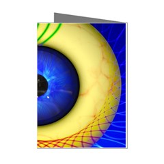 Eerie Psychedelic Eye Mini Greeting Card (8 Pack) from ArtsNow.com Left