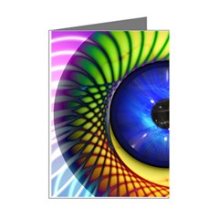 Eerie Psychedelic Eye Mini Greeting Card (8 Pack) from ArtsNow.com Right