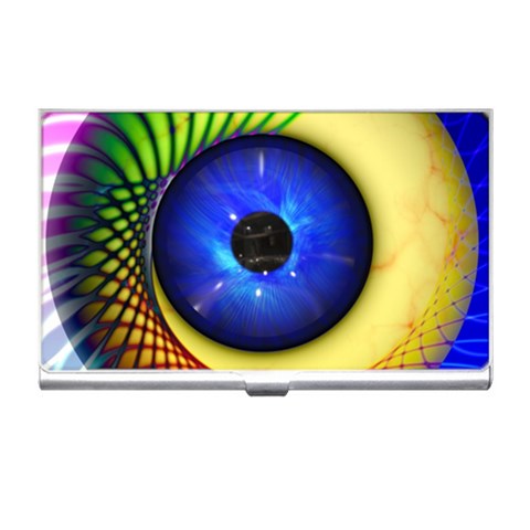 Eerie Psychedelic Eye Business Card Holder from ArtsNow.com Front