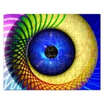 Eerie Psychedelic Eye Jigsaw Puzzle (Rectangle)