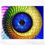 Eerie Psychedelic Eye Jigsaw Puzzle (Rectangle)