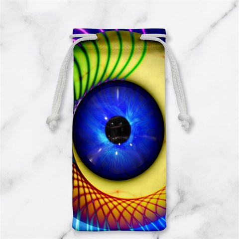 Eerie Psychedelic Eye Jewelry Bag from ArtsNow.com Front