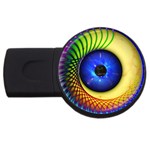 Eerie Psychedelic Eye 4GB USB Flash Drive (Round)