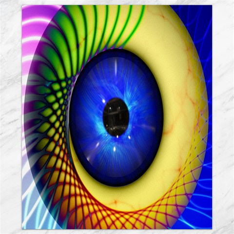 Eerie Psychedelic Eye Canvas 8  x 10  (Unframed) from ArtsNow.com 8.15 x9.66  Canvas - 1
