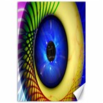 Eerie Psychedelic Eye Canvas 12  x 18  (Unframed)