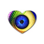 Eerie Psychedelic Eye Drink Coasters 4 Pack (Heart) 