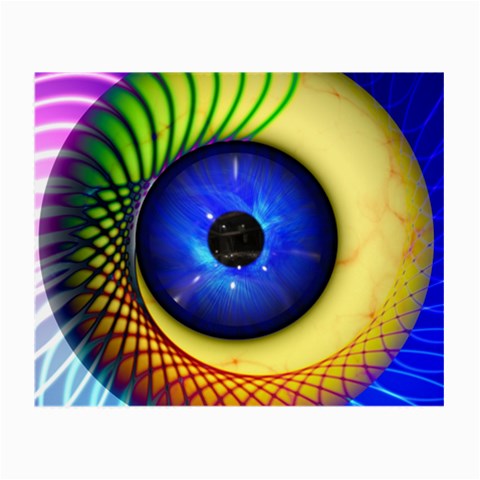 Eerie Psychedelic Eye Glasses Cloth (Small, Two Sided) from ArtsNow.com Front
