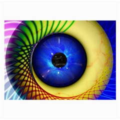 Eerie Psychedelic Eye Glasses Cloth (Large, Two Sided) from ArtsNow.com Back