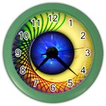 Eerie Psychedelic Eye Wall Clock (Color)