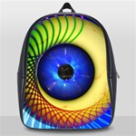 Eerie Psychedelic Eye School Bag (Large)