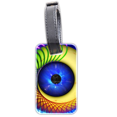 Eerie Psychedelic Eye Luggage Tag (Two Sides) from ArtsNow.com Front