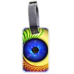 Eerie Psychedelic Eye Luggage Tag (Two Sides) from ArtsNow.com Back