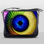 Eerie Psychedelic Eye Messenger Bag