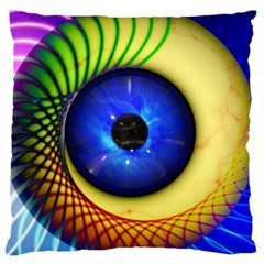 Eerie Psychedelic Eye Large Cushion Case (Two Sided)  from ArtsNow.com Front