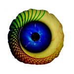 Eerie Psychedelic Eye 15  Premium Round Cushion 