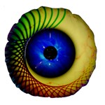 Eerie Psychedelic Eye 18  Premium Round Cushion 