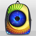 Eerie Psychedelic Eye School Bag (XL)