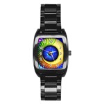 Eerie Psychedelic Eye Stainless Steel Barrel Watch