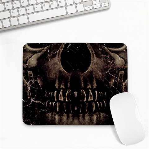Skull Poster Background Small Mouse Pad (Rectangle) from ArtsNow.com Front