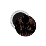 Skull Poster Background 1.75  Button Magnet