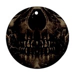 Skull Poster Background Round Ornament