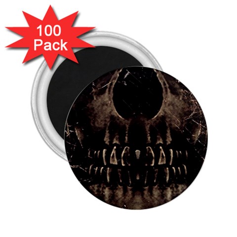 Skull Poster Background 2.25  Button Magnet (100 pack) from ArtsNow.com Front