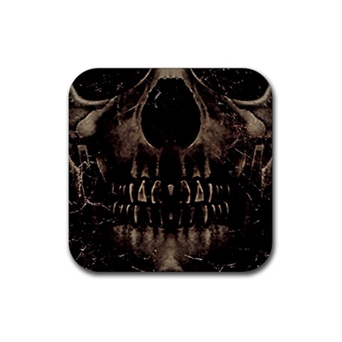 Skull Poster Background Drink Coaster (Square) from ArtsNow.com Front