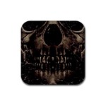 Skull Poster Background Drink Coaster (Square)