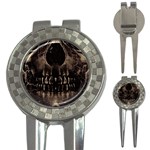 Skull Poster Background Golf Pitchfork & Ball Marker