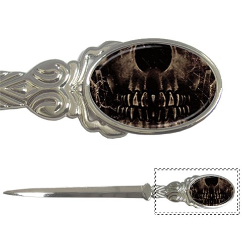 Skull Poster Background Letter Opener from ArtsNow.com Front