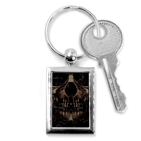 Skull Poster Background Key Chain (Rectangle) from ArtsNow.com Front