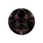 Skull Poster Background Drink Coaster (Round)