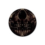 Skull Poster Background Drink Coasters 4 Pack (Round)