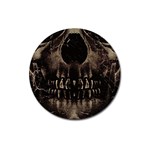 Skull Poster Background Magnet 3  (Round)